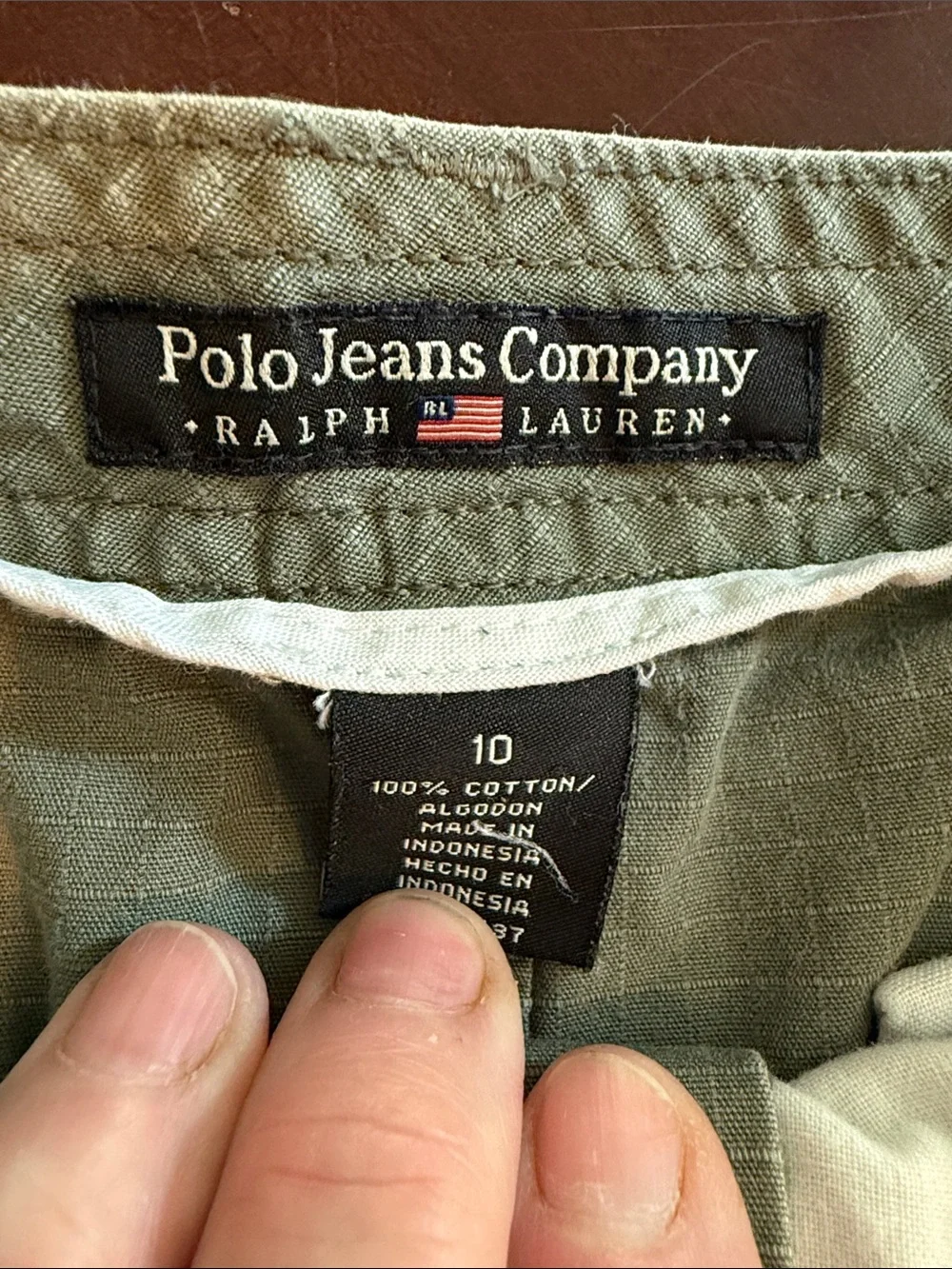 Polo by Ralph Lauren Tan Khaki Utility Pencil Skirt 100%cotton - Picture 3 of 7